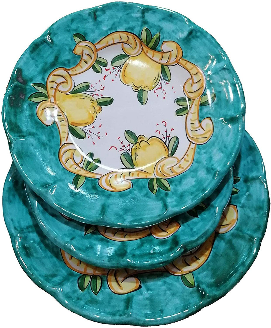 Piatti linea Barocco e Limoni in ceramica vietrese – Vietri With Love